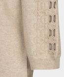 Embroidered Dress - Bisquit