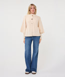 3 Button Cardigan - Bisquit