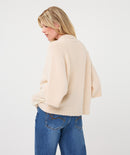 3 Button Cardigan - Bisquit