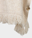 Esqualo High Neck Poncho - Bisquit