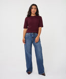 Studs Detail Jumper - Merlot