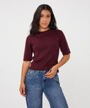 Studs Detail Jumper - Merlot