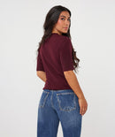 Studs Detail Jumper - Merlot