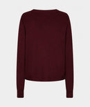 Button Detail Jumper - Merlot