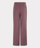 Wide Herringbone Trouser - Merlot