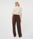 Pleated Trouser - Cacao