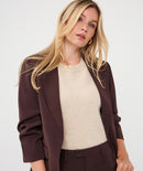 3/4 Sleeve Blazer - Cacao