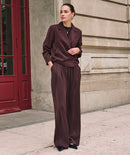 Wide Leg Trouser - Cacao