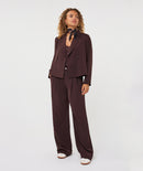 Wide Leg Trouser - Cacao