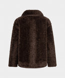 Reversible Teddy Coat - Cacao