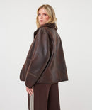 Reversible Teddy Coat - Cacao