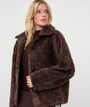 Reversible Teddy Coat - Cacao