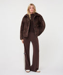 Reversible Teddy Coat - Cacao