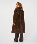Long 2 Tone Coat - Cacao