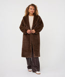 Long 2 Tone Coat - Cacao