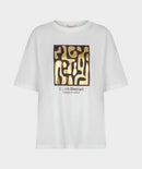 Abstract T-Shirt - Off White/cacao