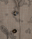 Paisley Check Blazer - Print