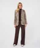 Paisley Check Blazer - Print