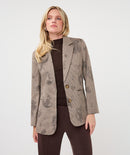 Paisley Check Blazer - Print