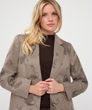 Paisley Check Blazer - Print