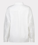 Lace Poplin Blouse - Off White