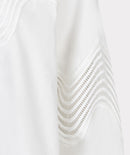 Lace Poplin Blouse - Off White