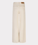Wide Twill Trouser - Natural