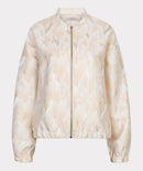 Feather Bomber Jacket - Natural