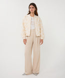 Feather Bomber Jacket - Natural