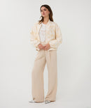 Feather Bomber Jacket - Natural