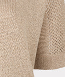Ajour Batwing Jumper - Light Sand