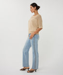 Ajour Batwing Jumper - Light Sand