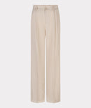 Fine Crinkle Trouser - Light Sand