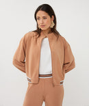 Bomber Cardigan - Cappuccino