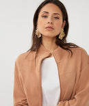Bomber Cardigan - Cappuccino