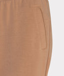 Fancy Waistband Wide Trousers - Cappuccino