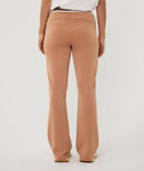 Fancy Waistband Wide Trousers - Cappuccino