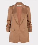 3/4 Sleeve Crêpe Blazer - Cappuccino