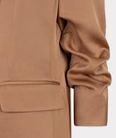 3/4 Sleeve Crêpe Blazer - Cappuccino