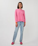 Long Sleeve Stripe Jumper - Rose