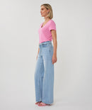 V-Neck Stones T-Shirt - Rose
