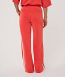 Wide Stripe Trouser - Chili Red