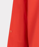 Cropped Folded Cuff Blouse - Chili Red