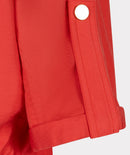Short Sleeve Slub Jacket - Chili Red