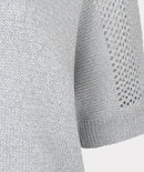 Ajour Batwing Jumper - Light Blue