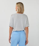 Ajour Batwing Jumper - Light Blue