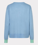 Long Sleeve Stripe Jumper - Pacific Blue