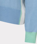 Long Sleeve Stripe Jumper - Pacific Blue