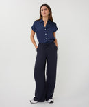 Tencel Trousers - Navy