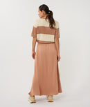 Stripe Sequins Jumper - Ecru/cappuccino